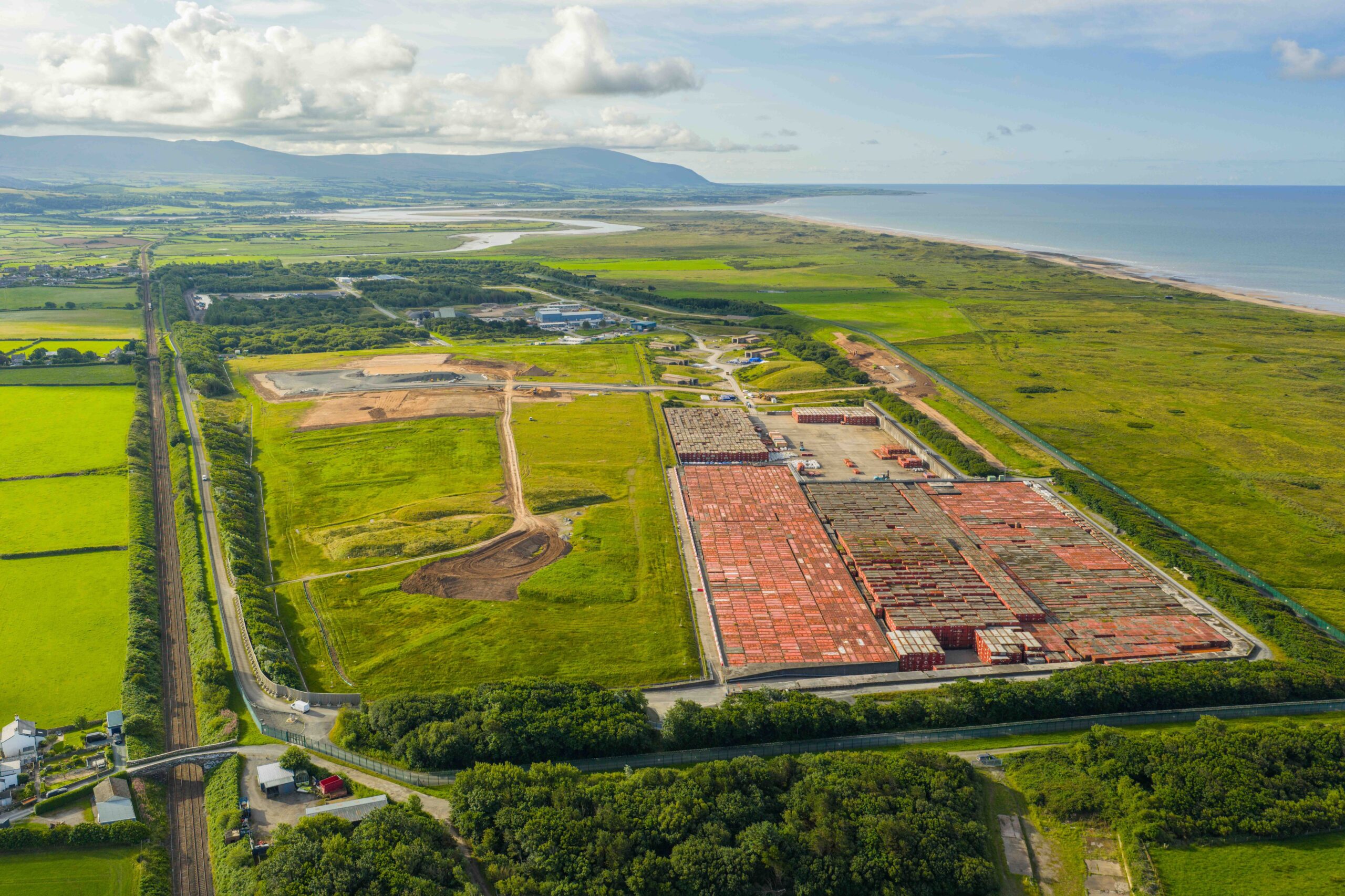 An aerial view of the Low Level Waste Repository site.
