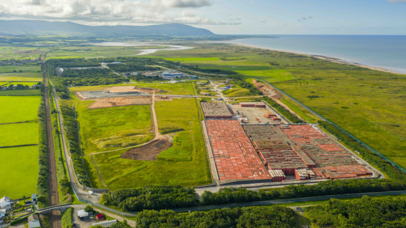 An aerial view of the Low Level Waste Repository site.